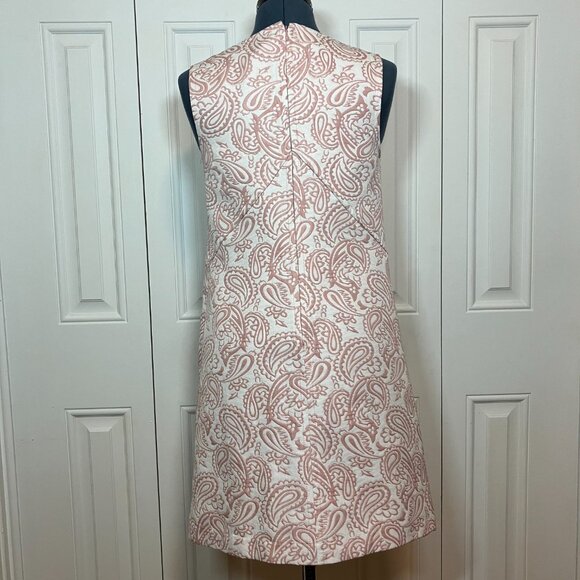 Victoria Beckham for Target Blush Pink Paisley Jacquard Dress Sz XS - Picture 8 of 8